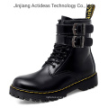 Leather Boots Classic Fashion Black Genuine Leather Working Boots for Women